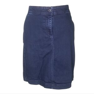 Talbots Dark Wash Denim Skirt
